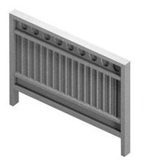 Панель огородження залізобетонна ЗП 400-2, 1 шт.